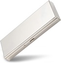 7 dagen Mooie Mini Metal Pill Organizer Pill Box Ingebouwde make-up spiegel met lente Open Design en 7 Compartiment om vitamines kabeljauw lever olie supplementen en medicijnen vast te houden (Zilver)