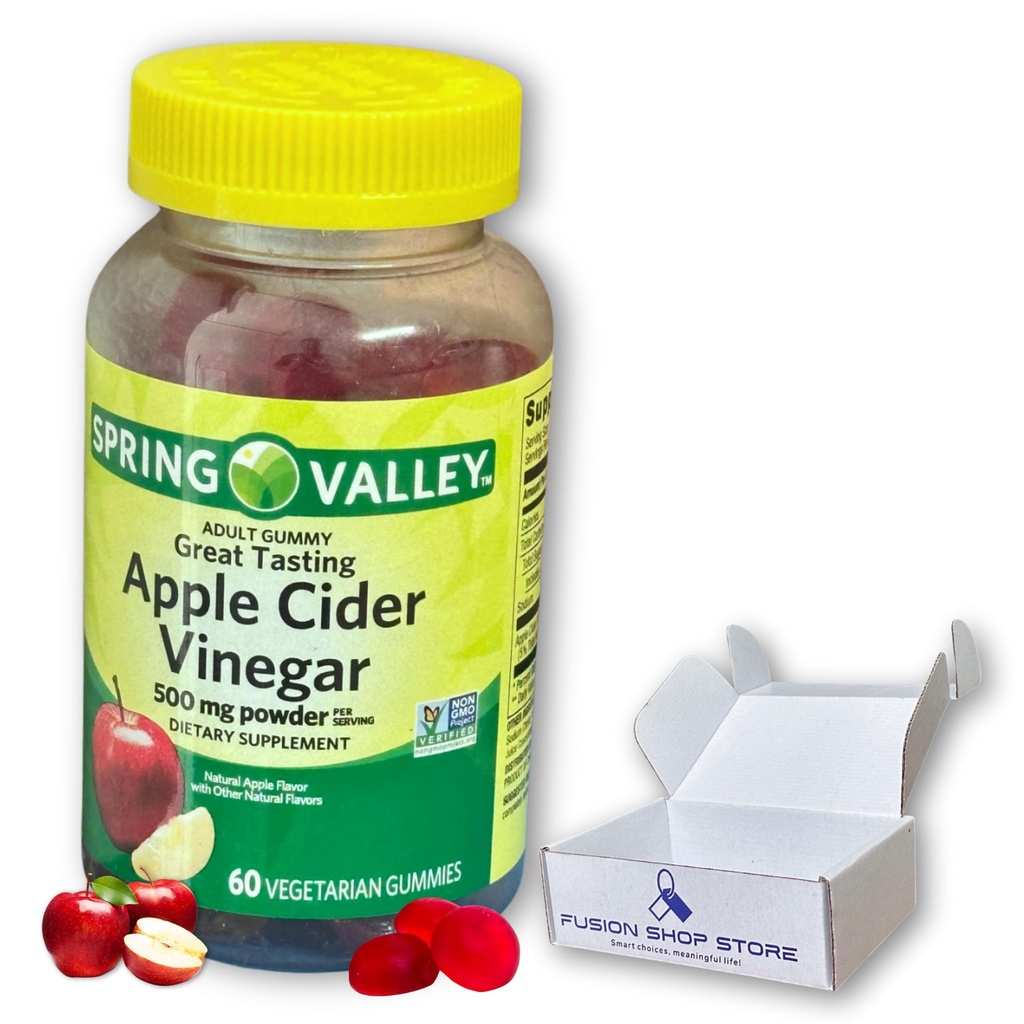 Apple Cider Vinegar Gummies- 500 mg 60 Ct (verpakking van 1)