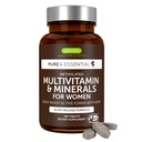 Igennus High Potency Methylated Multivitamine for Women, Pure & Clean Ingredients, MTHFR Supplement with Active B-Vitamins, Vitamine K2 MK7, Gentle Iron, Sustained Released, Non-GMO & Halal, 180 Tablets