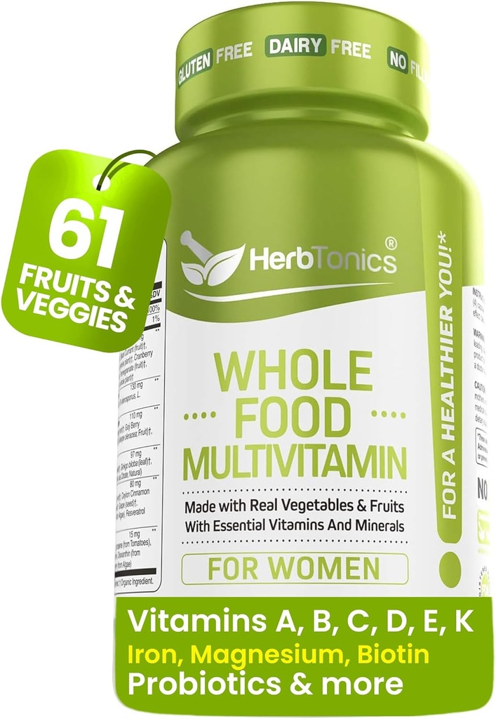 Herbtonics Whole Food Multivitamine voor vrouwen 