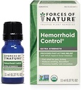 Forces de la nature Traitement hémorroïde, extra-résistance 0,37 Fl Oz, Médecine homéopathique biologique et huiles essentielles, Hémorroïde soulagement de la douleur, démangeaisons, gonflement, douleur et malaise