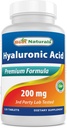 Best Naturals Hyaluronic Acid 200 mg 120 tabletten (Non-GMO, Glutenvrij) - Bevordert jeugdige gezonde huid en gezonde gezamenlijke functie (120 telling (verpakking 1))