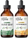 Wild & Organic Olive Leaf Tinctuur 4 fl oz & Astragalus Tinctuur 4 fl oz
