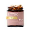 Arrae Calm Cortisol Manager - 60 Stress & Panic Relief Capsules - Mood Support Supplement w/L-Theanine, Inositol, Passiebloem, & Magnesium om u te helpen Zen voelen