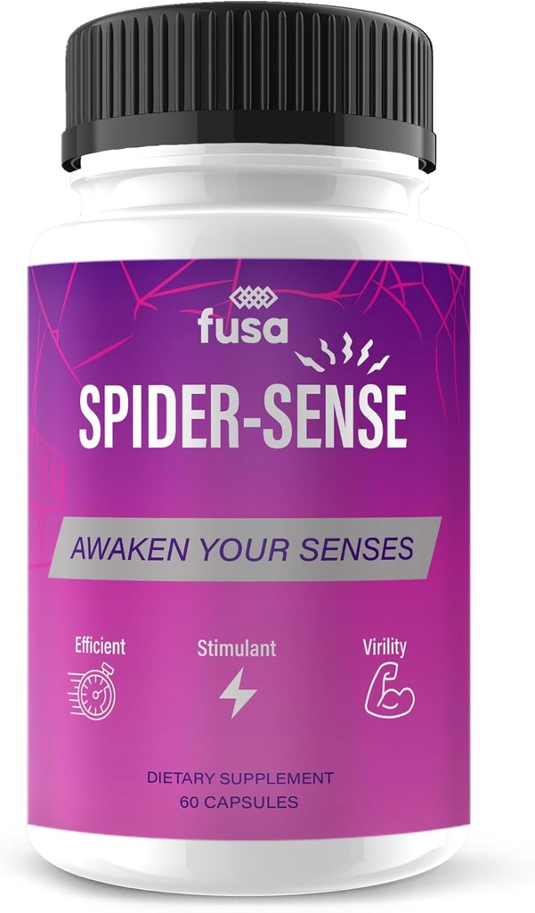 Spider Sense Pillen Spider-Sense Max Supplement, SpiderSense Maximale sterkte Geavanceerde ondersteuning Multivitamine Formule voor algemene gezondheid en wellness, Spider Senses Max Supplement Pillen (60 capsules)