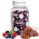 Troop Reishi Mushroom Gummies - Kalmerende Gummies voor volwassenen en kinderen - Focus Supplement voor stress, ontspanning, Immune Ondersteuning - 4000mg Triple-Extracted Fruiting Body - gemengde Berry, 60 Tellen
