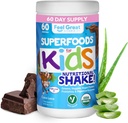 Kinderen Biologische Super Greens Poeder met Fruit & Veggies - All-In-One Kids Multivitamine gemaakt van echte planten - Geen synthetische vitaminen, geen Fillers of Binders, geen suiker toegevoegd.