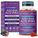 Ashwa ACV Pro Gezondheid - Suikervrije Apple Cider Vinegar Gummies met Ashwagandha, Geavanceerde Keto, Stress Relief Supplementen met Vitamine D, 1g Carbs Per Gummy Golo