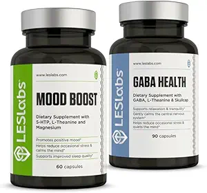 LES Labs Serenity Now Duo - Mood Boost & GABA Health Bundle ondersteunt een positieve stemming en betere rust