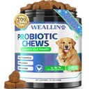 200 PCS Probiotiques pour chiens - Chien Probiotique Chews pour Gut Health, Digestive Support & Itchy Skin Relief Traitement des gaz de diarrhée - Probiotiques, enzymes digestives, prébiotiques, citrouille