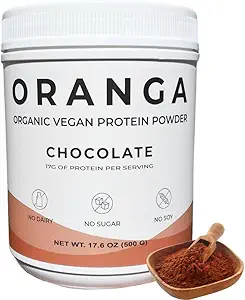 Bio à base végétale - Poudre de protéines de riz, de pois, de citrouille - Chocolat - avec enzymes digestives, sans additifs, sans produits laitiers, sans soja, sans céto-friendly, sans gluten, sans OGM - 17 portions (442g)