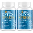 Canna Reinigen, Lever Reinigen Detox & Reparatie Kauwtabletten, Melkdistel Supplement, Snelwerkende Body Detox voor vrouwen & mannen, Toxin Flush voor lever, nieren, spijsvertering & stofwisseling, 120 tabletten