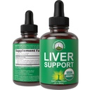 USDA Biologische Lever Reiniging Detox & Reparatie. 6-in-1 Liquid Drops met biologische melk distel, Artichoke Extract, en Meer. Zero Sugar, Lever Gezondheid Ondersteuning Tinctuur Supplement Alternatief voor Capsules