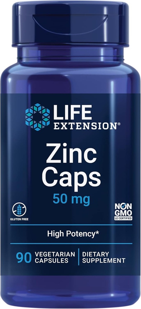 Levensverlenging Lysine 620mg en Zink 50mg - 100 Vegetarische Capsules en 90 Vegetarische Capsules