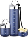 Zannaki Metal Travel pil Organizer, Portable Waterproof Week pil Box, Grote Aluminium Legering pil geval Container, BPA Gratis 7 dagen dagelijkse geneeskunde Organisator houder voor Vitamine, Visolie, Supplement