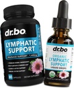 Suppléments de drainage lymphatiques Pills & Drops - Support Lymphatique Organique Drops Liquide Nettoyer, Supplément de support du système lymphatique pour les jambes et le cou - Drainage du système de nettoyage des ganglions lymphatiques