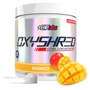 EHP Labs OxyShred Pre Workout Powder - Preworkout Powder avec L Glutamine et acétyl L Carnitine, Boissons Energy Boost - Mango, 60 portions