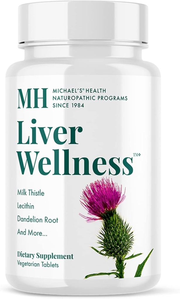 MICHAEL'S Health Naturopathische Programma's Lever Wellness - 90 Vegetarische tabletten - Bevat voedingsstoffen voor leverondersteuning - Kosher - 30 porties