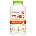 NutriBiotic - Vitamine C 1000 Mg Capsules, 500 Telling Essentiële Immune, Antioxidant & Collageen Ondersteuning Supplement 