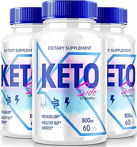 (3 Pack) Keto Capsules latérales, Supplément Premium pour soutenir un mode de vie actif, Keto tout naturel pour atteindre un corps en bonne santé, KetoSide pilules detox critiques (180 capsules)