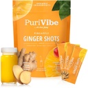 Alles over Juicing Gember Shots met Ananas & Turmeric - Superfood sap poeder - Immuniteit, spijsvertering en energie ondersteuning - 15 Wellness Stick Packs - PuriVibe