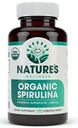 USDA Organic Spirulina Tablets - Non-GMO Green Superfood Supplement: 3000mg Fresh Blue Green Algen, Vegan, Glutenvrij, Duurzaam Gegroeid, Pesticiden Vrij en Niet-Ir uitgestraald, 500mg per Tablet, 180'