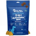 Zesty Paws Senior Honden Multivitamine Treats - Glucosamine voor honden + Digestieve Enzymen & Probiotica - Grain Free Honden Vitaminen en Supplementen voor de Huid & Coat + Immune Health Chicken - Geavanceerd - 60ct