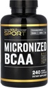 California Gold Nutrition Sport, Micronized BCAA, vertakte keten Aminozuren, 240 Veggie Capsules