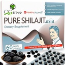 Comprimés de chilajit purs naturels Analogue Résine brute Mumiyo gouttes sèches 60 Comprimés - 200mg Supplément 100% himalayen avec 85+ Trace Minerals pour l'énergie et le métabolisme, Immune Support - Idéal pour les hommes et les femmes
