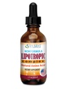 ANUMED - Les gouttes liquides complexes lipotropiques avec la vitamine B12, B6, acide folique, Choline, Inositol pour la santé du foie, nettoyant naturel, detox + stimule les niveaux d'énergie naturelle. Vegan, non-OGM, sans gluten (2oz)