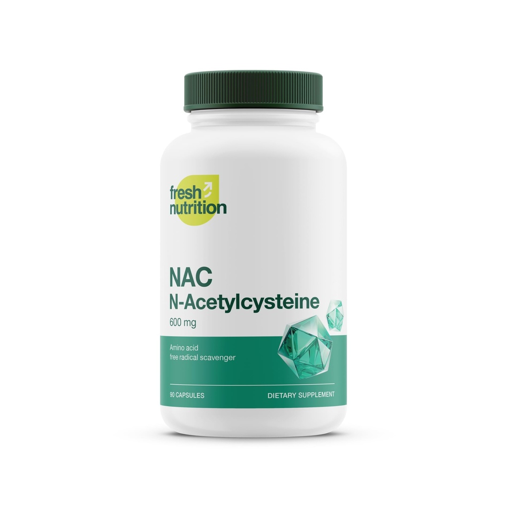 NAC supplement - N acetaat Cysteine - hoge dosering 600mg - Aminozuren - Vegan vriendelijk - Pure NAC poeder - 90 capsules