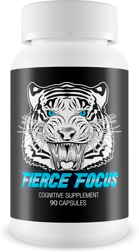 Fierce Focus- Natuurlijke Hersenfunctie Ondersteuning - Geheugen, Focus & Clarity Formula -Optimale prestaties Natuurlijke Nootrope en Cognitieve Ondersteuning Supplement - DMAE- 30 Capsules