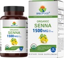 Brieofood Biologische Senna 1500mg, 45 porties, Vegetarisch, Glutenvrij, 90 Vegetarische tabletten
