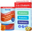 FIRST DAY Womens 3-in-1 Probiotic Gummies 