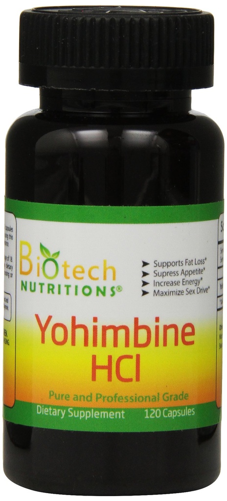 Yohimbine HCl Dieetsupplement, 120 Tel.