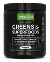 PEScience Greens Powder Superfood met natuurlijke chlorofyl, Reishi & Turkey staart paddopoeders, Freeze-Dried Kale, spinazie, Broccoli Spruitjes, Original Flavor, 30 Servers