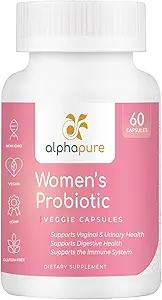 Probiotiques pour femmes 60 capsules de légumes avec prébiotiques - 50 milliards d'UFC, 14 souches pour la santé digestive - canneberge et D-mannose pour la santé urinaire - une fois par jour