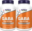 NOW Supplementen, GABA (Gamma-Aminoboterzuur) Poeder, Neurotransmitter Ondersteuning*, 6-Ounce (Pack of 2)