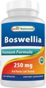Best Naturals Boswellia Serrata Joint Health 250 mg 120 Capsules - Standardisé à 65% Acide boswellique (120 Nombre (paquet de 1))