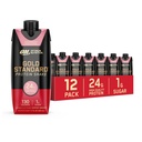 Optimale Voeding Goud Standaard Proteïne Shake, 24g Proteïne, Klaar om eiwit Dranken, Aardbei, 11 Fl Oz, 12 Tellen (verpakking van 1) (Verpakking mei Vary)