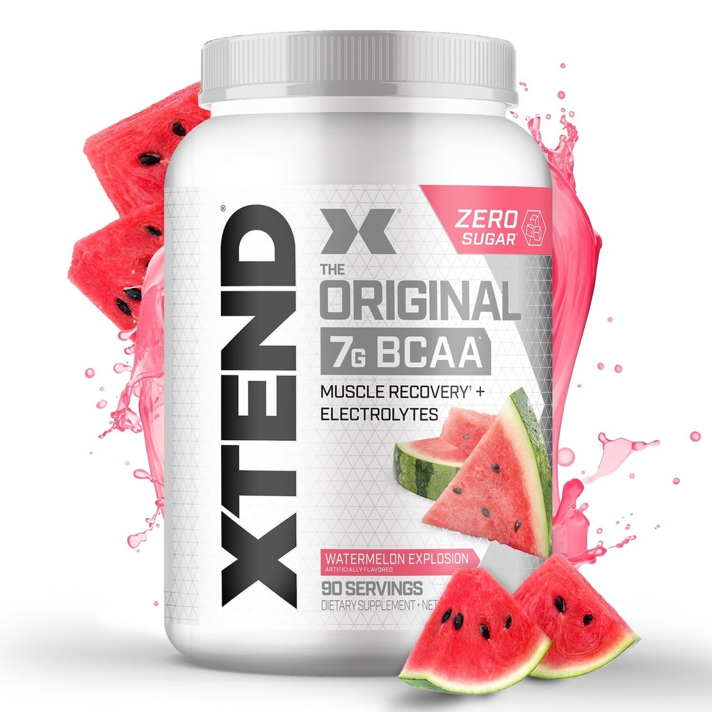 Xtend Original BCAA Powder 7g BCAA and 2.5g L-Glutamine, Sugar Free Post Workout Muscle Recovery Drink met Aminozuren voor mannen en vrouwen, 90 porties