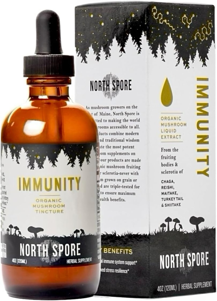 North Spore Organic Immunity Mushroom Tinctuur (4 oz) 