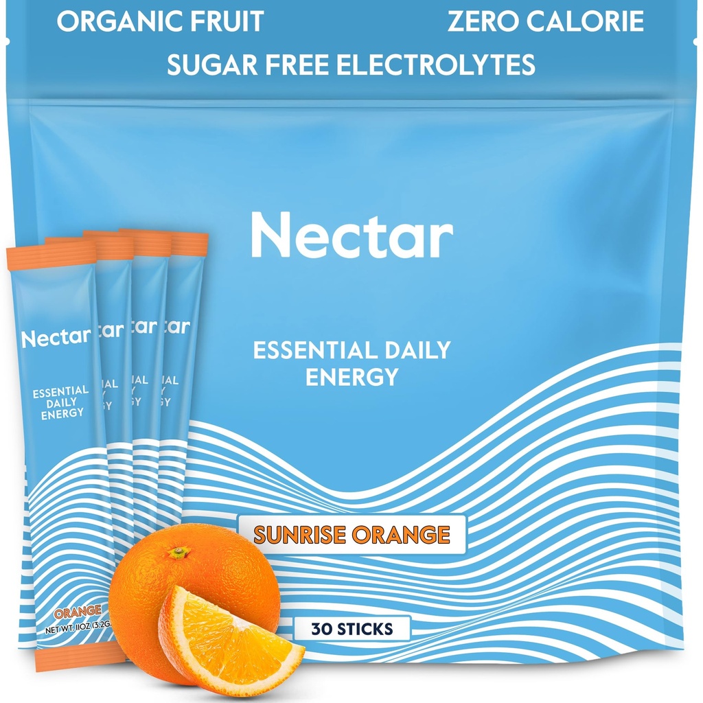 Nectar Energy Booster - Organic Cafeine, B12 & Electrolytes - Sugar Free & Zero Calorie 