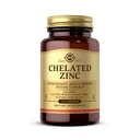 Solgar gecheleerd zink, 100 tabletten - zink voor een gezonde huid - ondersteunt celgroei en DNA-vorming - gebruikt antioxidante activiteit - ondersteunt een gezond immuunsysteem - niet GGO, glutenvrij - 100 porties
