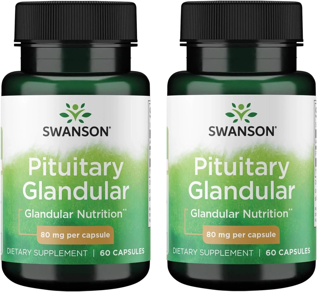 Swanson Raw Pituitary Glandular 80 Milligrammen 60 Capsules (2 Pack)