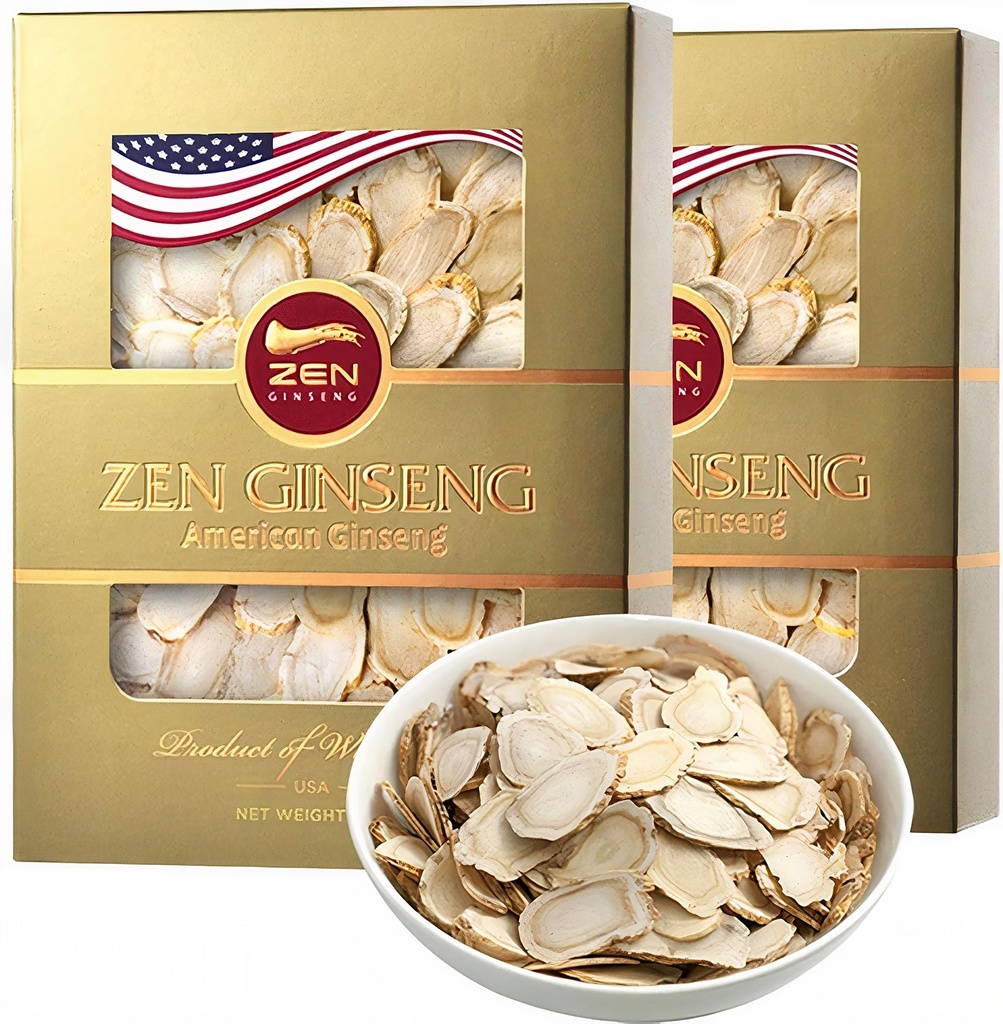 2 Dozen van Amerikaanse Wisconsin Ginseng Slices - Verbeterde energie, prestaties, & geestelijke gezondheid voor mannen & vrouwen. Totaal 8 Oz.