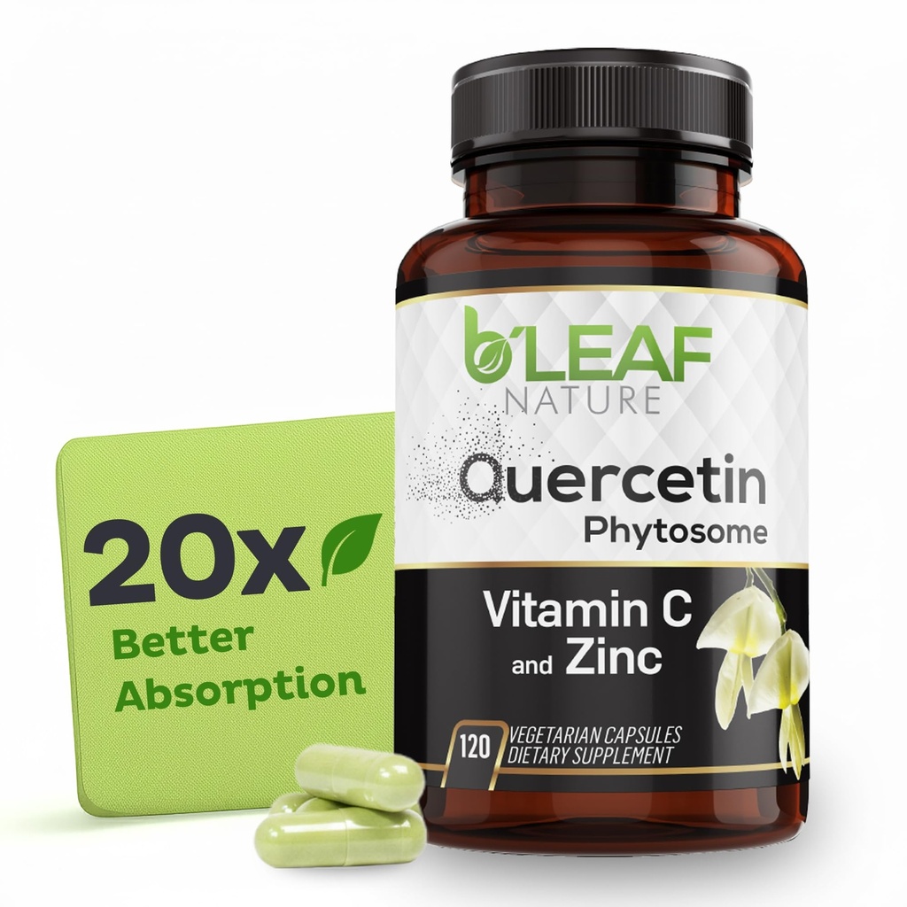 B'LEAF NATUUR Quercetine Phytosome, 120 Capsules 