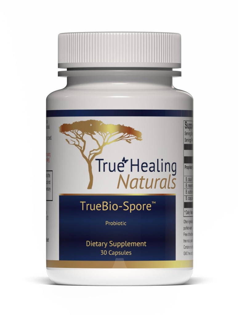 True Healing Naturals - TrueBio-Spore - Probiotic Supplement - Resilient and Powerful met 50 miljard CFU Probiotic - 30 Capsules