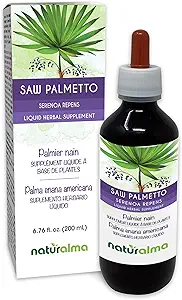 Naturalma Saw Palmetto (Serenoa repens or Sabal serrulata) Teinture sans alcool de fruits - 6,76 fl oz Extrait liquide dans les gouttes - Supplément à base de plantes - Vegan