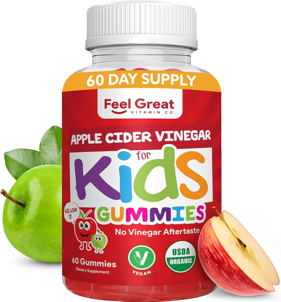 Biologische Kids Apple Cider Vinegar Gummies by Feel Great Vitamins 